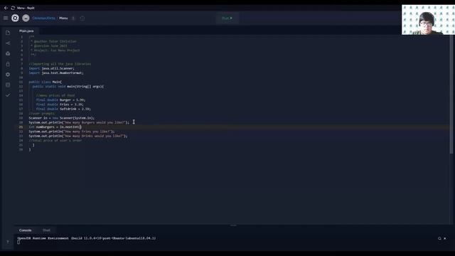 Best Coding Project for kids | Fun Menu Project | Beginner Java Tutorial смотреть онлайн