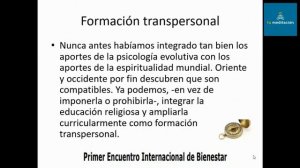 Educación Integrativa y Formación Transpersonal