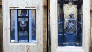 Установка ТЭН и вентилятора конвекции в коптильню