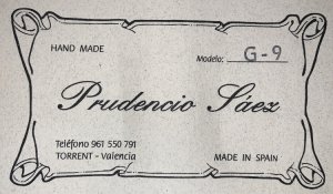 Гитара Prudencio Saez G9 полномассив - Прелюдия Ре мажор И.С.Бах .