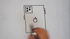 HOW TO DRAW APPLE IPHONE/КАК РИСОВАТЬ АЙФОН IPHONENI/QANDAY CHIZISH MUMKIN