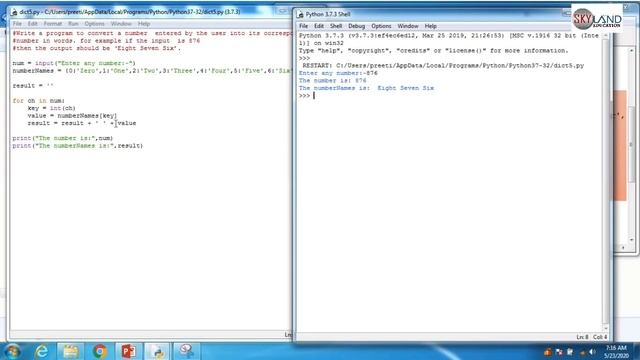Dictionary program in Python (Part-2) || dictionary examples in python