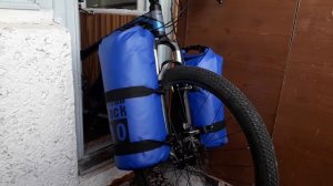 Крепление сумок на MTB вилку.