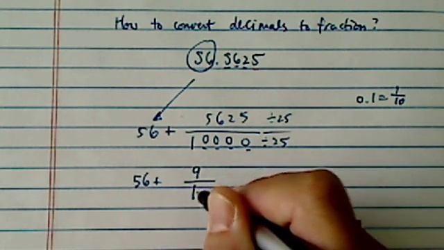 how to convert decimals to fractions смотреть онлайн