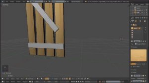 Blender 3d - Деревянная калитка