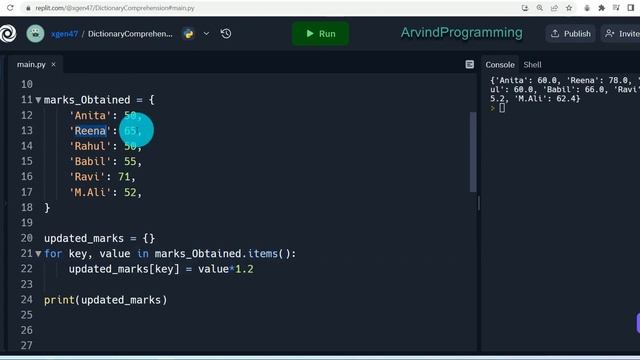 python dictionary comprehension