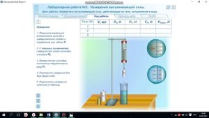лабораторная работа 6 "Изучение закона Архимеда"