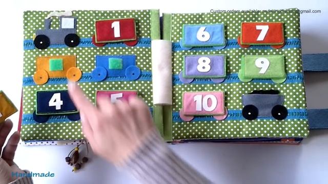 93. Educative Quiet Book - Alphabet, Abacus, Tangram, Memory, Shapes & Colors, Clock, Puzzle, Dolls смотреть онлайн