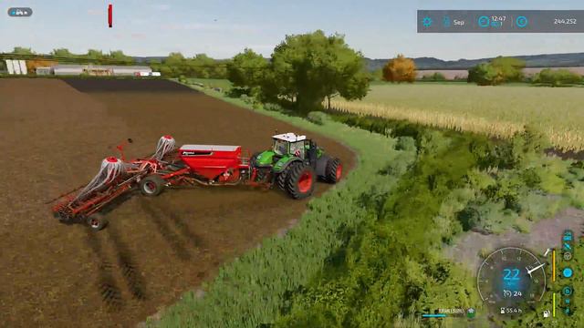 Weeding & Spraying Fertilizer. Sowing Linseed & Barley🔸Calmsden Farm #33🔸Farming Simulator 22🔸4K смотреть онлайн