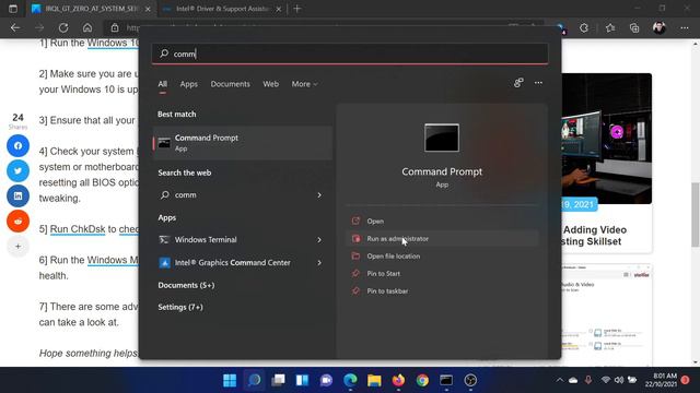 IRQL_GT_ZERO_AT_SYSTEM_SERVICE Stop Error in Windows 11 смотреть онлайн