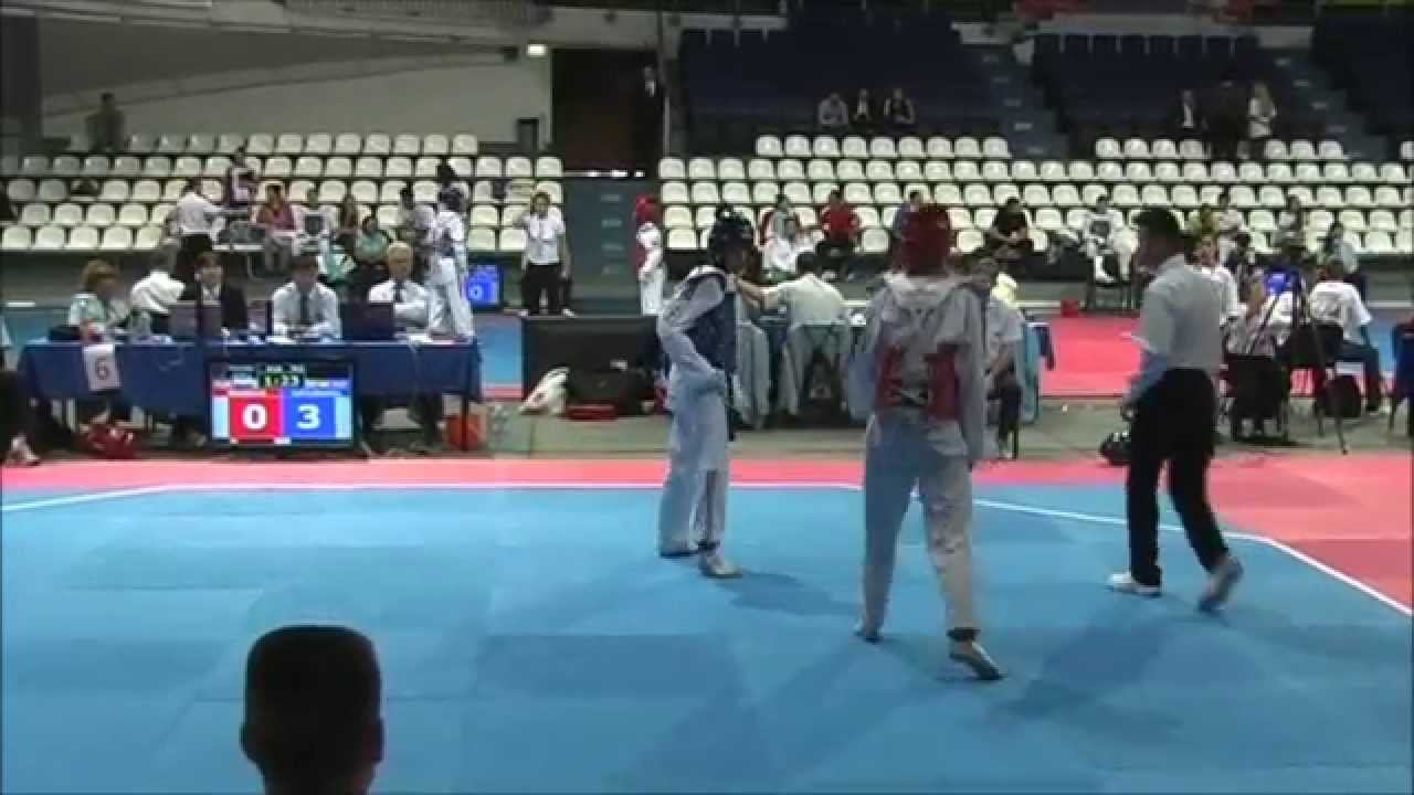 Taekwondo WTF. Russian Open 2014. 13.09.2014. Calvo Gomez Marta-Шадиева