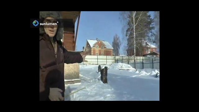 Демонстрация работы светодиодной брусчатки LedCrystal в зимнее время года