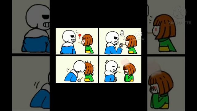 Sans x Chara ♥️♥️ #chans смотреть онлайн