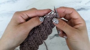 Рельефный узор "Дорожки". Вязание спицами. Идеально для начинающих.