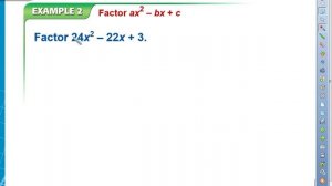 8 7 Solving ax2+bx+c=0 with an a value