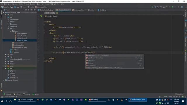 Play Framework Tutorial in Java # 19 |  Implement Delete Method of BookStore Application