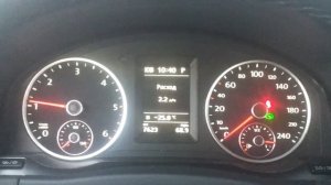 Volkswagen Tiguan 2.0 TDI, запуск в мороз -25С, diesel cold start