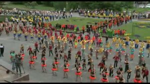 On-line (second part) &#171;QUADRILLE DANCE PARADE&#187; for the Guinness Book of Records (Donets...