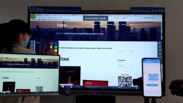Vdink индивидуальный, сенсорный монитор с большим экраном, интерактивная панель, фабрика в Китае смотреть онлайн