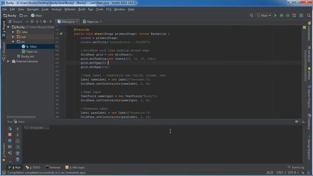 JavaFX Java GUI Tutorial   26   CSS Inline Styles and Selectors