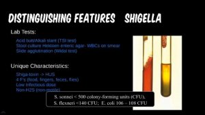 Bacteria 5C: Escherichia, Salmonella, Klebsiella, Shigella, Bacteroides (Distinguishing Features)