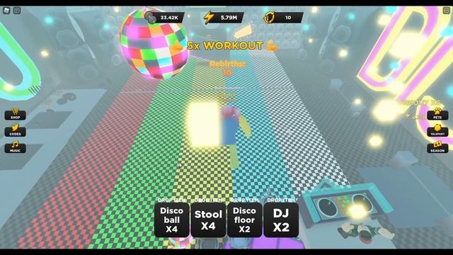 БЕШЕНАЯ прокачка в Симулятор СИЛАЧА! Strongman Simulator Roblox смотреть онлайн