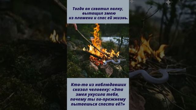 Притча про человека и змею.