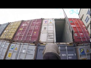 Контейнерный терминал Внуково (поиск морского контейнера 40HC)