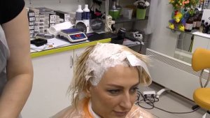 Осветление суперблонд WELLA Koleston Perfect  и стрижка бритвой. Блонда БЕЗ порошка и обесцвечивани