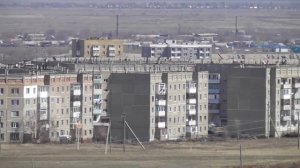 Шахтинск-вид на город, шахты с сопки.