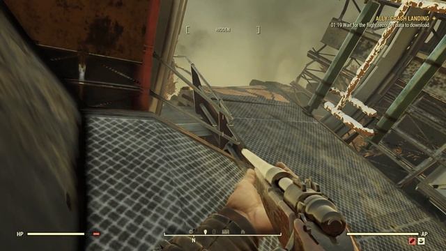 Fallout 76 Wastelanders DLC - Crash Landing  Emergency signal Build Astronaut console