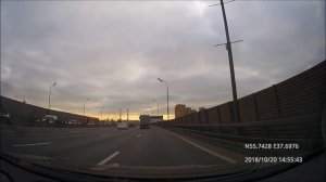 Driving in Moscow city: Марфино - Текстильщики 20/10/2018 (timelapse 4x-8x)