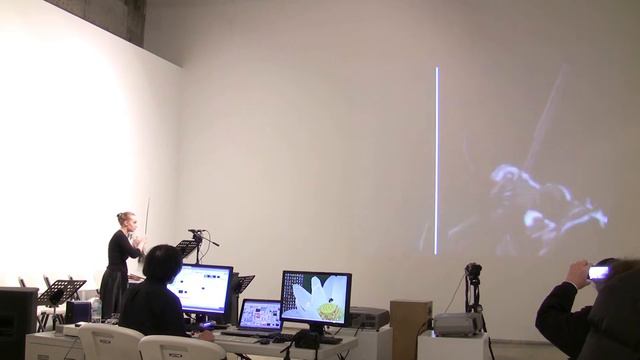 Gregory Kim Multimediaconcerto No. 11 for Violin Computer and Realtime Video GKs Theremin