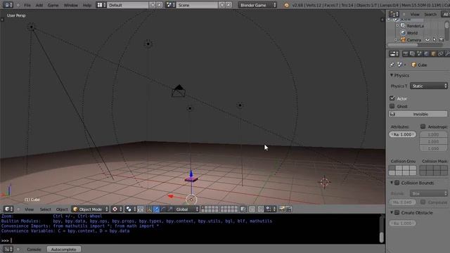 Blender Tutorial - Powerful Game Logic Properties - Part 2 смотреть онлайн