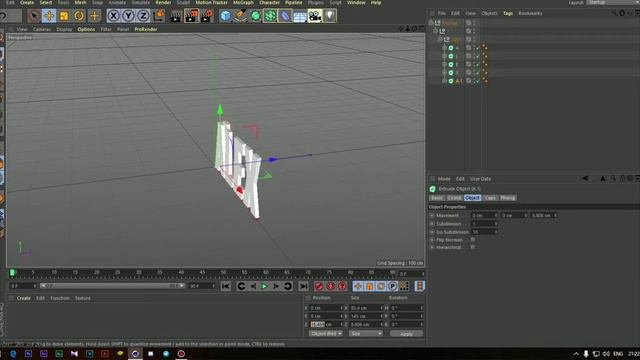 How make a different text on cinema4D