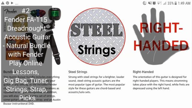 3 BEST SELLING ACOUSTIC GUITARS [AMAZON - with INTERNATIONAL LINKS] смотреть онлайн