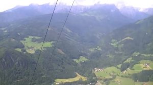 Eisriesenwelt Werfen ice cave cable car going up Austria Mountain