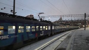 Электропоезд ЭП2Д-0085 "ЦППК" (ТЧ-3) скоростной поезд "Фирменный экспресс" №7084 Москва - Рязань-1.
