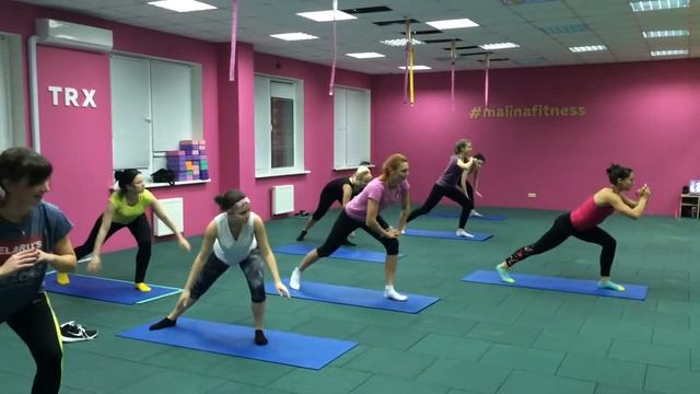 Функциональный тренинг в Malina fitness. Инструктор Наталья Дарашевич. смотреть онлайн