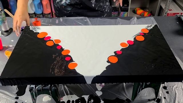 Black and White - Triangle - Blowout / Acrylic Pouring / Fluid Art / Abstract Acrylic Painting смотреть онлайн