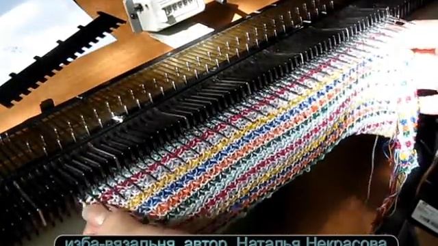 Вязание на вязальной машине детского боди для новорожденного. Детский песочник для малышей , часть