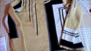 ВЯЗАНАЯ КОФТА спицами  в технике ИНТАРСИЯ