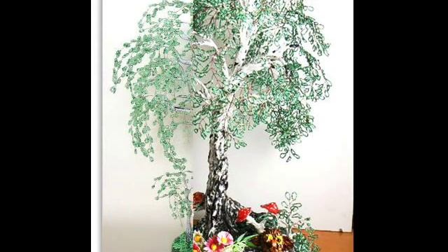 Красивые берёзы из бисера. От зимних - до осенних. Вдохновлялочка. смотреть онлайн