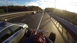 побег от полиции москвы, мото! в конеце резкий поворот событий