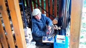 Вечное полено. Это просто. waste oil heater