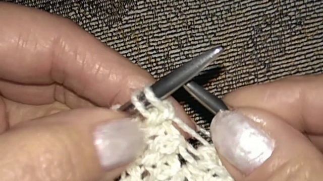 Удивительно прострй Узор спицами для начинающих - Раппорт 1 ряд