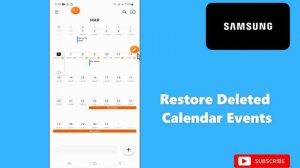 How to Restore Deleted Calendar Events Samsung A24 / A34 / A54 / A14