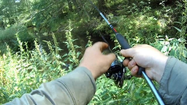 Бешеный клев щуки на небольшой реке смотреть онлайн