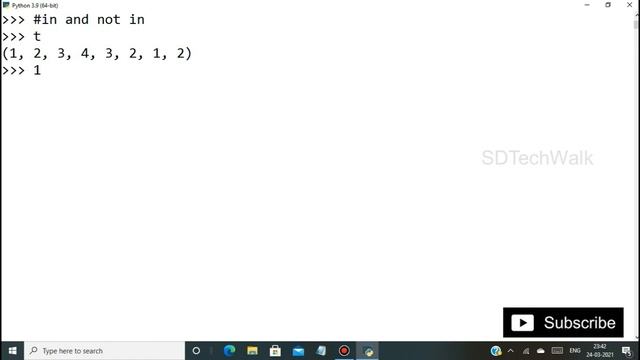 07 Tuples in Python #Python Tuples #SDTechWalk
