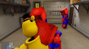 ГТА 5 ФНАФ АНИМАТРОНИКИ - КАК ГОЛДЕН ФРЕДДИ И АНИМАТРОНИКИ СПАСАЛИ ТОЙ ОТ МАЙНКРАФТ СПАЙДЕРМЕНА